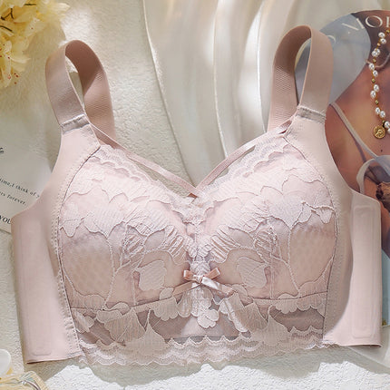 Plus-Size Seamless Bra for Women, Wireless Push-Up Bra for Fuller Figures, Anti-Sagging, Minimizes Large Busts, Thin Style