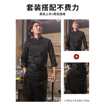 Chef Yibang Chef Work Clothes Short-Sleeved Men's Summer High-End New Catering Hotel Baking Cake Kitchen Chef Clothes