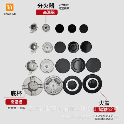 Wholesale Shabaff SABAF burner embedded gas stove gas stove accessories stove Shabaff burner fire cover