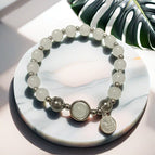 G02 fu brand gray bead bracelet