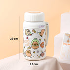 Cup comes with tea separator / 1000ml [butter balala] dazzling blue handle