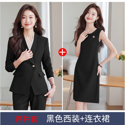 Suit suit Women's Autumn and Winter New Business Suit Jacket Medical Beauty Store Manager Broadcasting Workplace Interview Teacher's Tooling