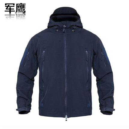2026 Cross-Border Military Eagle Shark Skin Soft Shell Tactical Camouflage Jacket Men's Warm Breathable Wear-Resistant Military Fan Waterproof Jacket
