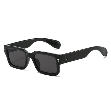 Cross-border New Small Box European and American Fashion Sunglasses Summer Sun Protection Personalized Rivet Internet Celebrity Same Style Sunglasses
