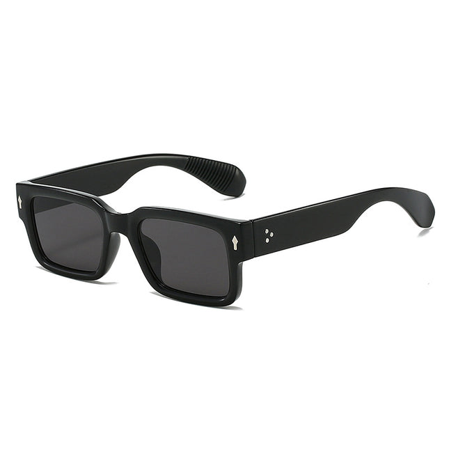 Cross-border New Small Box European and American Fashion Sunglasses Summer Sun Protection Personalized Rivet Internet Celebrity Same Style Sunglasses