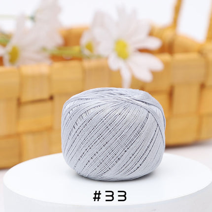 No. 10 Lace Thread Micro Hook Shuttle Weaving Handmade DIY Miniature Doll Fine Wool Crochet Ball 20g Wholesale