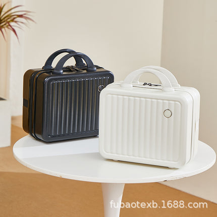 Cute Portable Cosmetic Bag High-value Travel Bag Women's 14-inch Small Portable Password Box Large Capacity Cosmetic Case