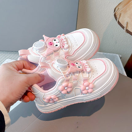 Girls' Light Sneakers Non-slip Haipai Leather Casual Shoes Children's Autumn and Winter New sneaker Fashion
