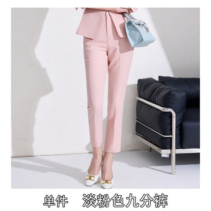 Blue Professional dress Women's Spring and Summer High Sense Host Formal Occasion Business Suit Skirt Two-piece Suit
