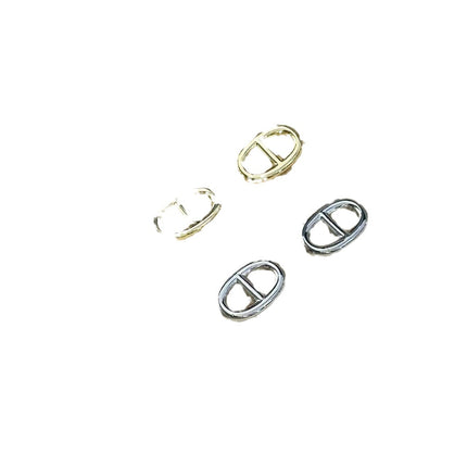 Pig Nose Metal Earrings New 2024 Explosions Niche Unique Internet Celebrity Earrings Fashion Elegant All-match Earrings