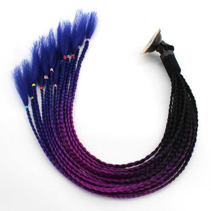 Helmet dirty braid men's and women's helmet decoration ponytail helmet small braid wig motorcycle motorcycle cool personality
