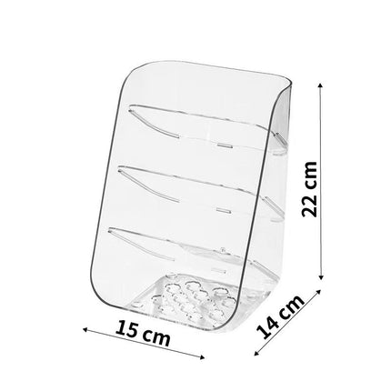 Mirror Cabinet Lipstick Jewelry Finishing Rack Narrow Mini Layer Rack Acrylic Cosmetic Storage Rack Dressing Table Rice Wood