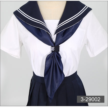 Triangle towel jk sailor suit scarf hand-made solid color Japanese JK uniform large bow tie women's free ring buckle small wholesale