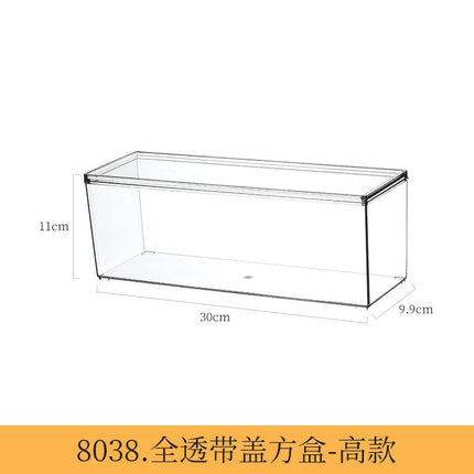 Desktop Storage Box Dormitory Cosmetics Transparent Basket Acrylic Drawer Mask Organizer Box Snack Sundry Storage Rack