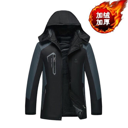 Winter Coat Men's Thickened fleece-lined Cotton Coat Men's Cotton Coat Cotton Coat Work Clothes plus size Jacket Men's Winter Coat
