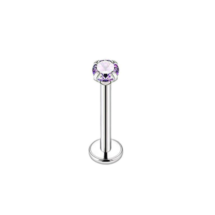 G23 titanium alloy pin claw with zircon wireless pin bar ear bone nail perforated nose nail G23 pin lip nail wholesale