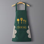 Knife and fork [hand wiping style] green