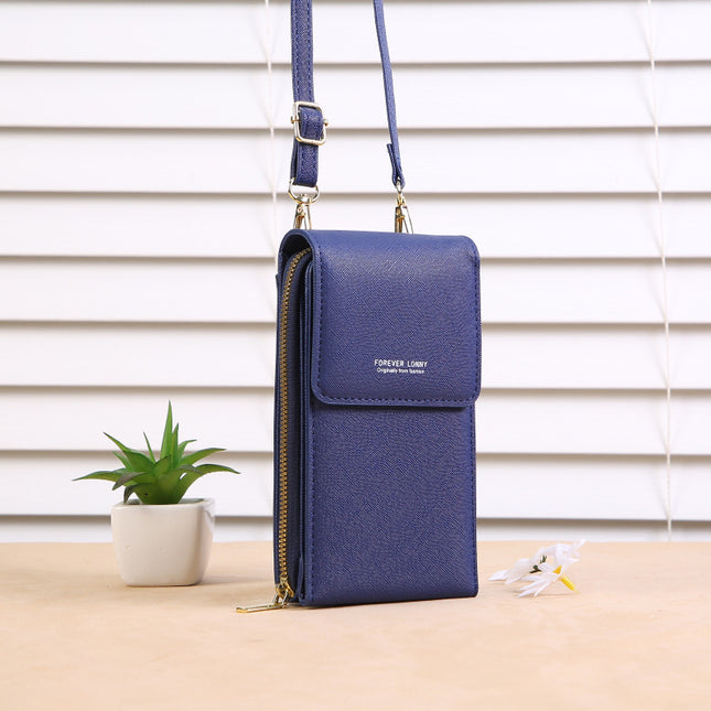 Lonny new mobile phone bag women's shoulder messenger bag Korean multi-functional ID card holder wallet