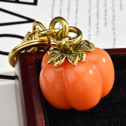 Newly Launched Light Luxury Fashion Persimmon Keychain Bag Pendant Women's Bag Accessory Exquisite Creative Keychain