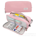 Double-open pencil case [pink]