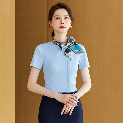 Fortress women's suit business attire interview suit high-end temperament shirt work clothes hotel front desk manager work clothes summer