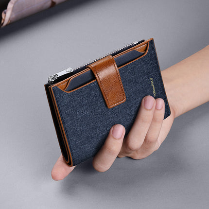 King Paul Wallet Men's Multi-functional Short Wallet Multi-card Coin Purse Men's Fashion Casual Wallet Men