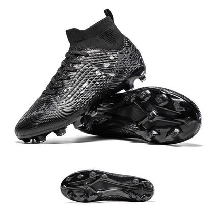 Cross-Border High-Top Football Shoes Broken Nails Ag Long Spike Sneakers for Adults, Kidsren and Students, Artificial Turf Sports Training Shoes for Men