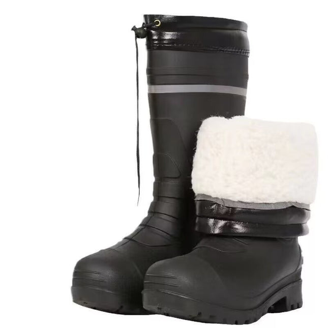 Men EVA Rain Boots Fleece Lined High Tube Non-Slip / Bottes Pluie Homme EVA Doublé Polaire Tige Haute Antidérapant