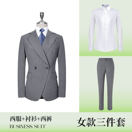 Senior sense 4S store hotel manager interview formal wear high-end suit men's and women's work clothes professional suit wholesale