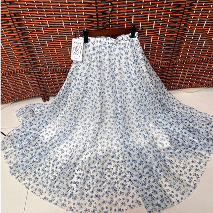 European and American Printed Skirt for Women Amazon 2025 Summer New Casual Seaside Vacation Long Skirt Skirt