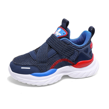 Factory direct boys sneaker mesh breathable Velcro leisure all-match girls sneaker light children's shoes tide