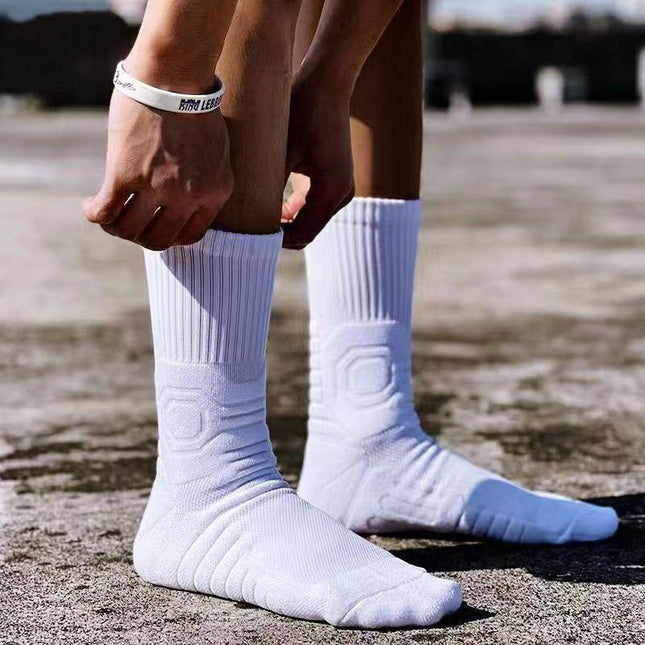 Professional Practical American Basketball Socks Men's High Tube Towel Bottom Thickeneded Non-Slip Wear-Resistant Sports Socks Manufacturer Wholesale