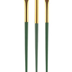 3 green cloud eye brushes