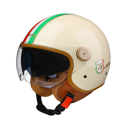 3c certified motorcycle helmet electric car helmet Harley universal battery car Four Seasons universal personality half helmet