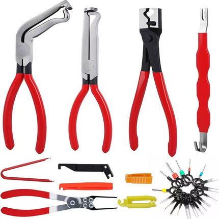 Red and black elbow 60 degree power-off pliers bolt pliers multi-purpose pliers car oil pipe separation harness pliers cross-border pliers