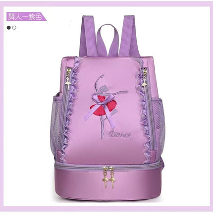 Fashion New Dance Bag Children's Dance Backpack Shoulder Dance Backpack Girls Dance Bag Large-capacity Bag Printed