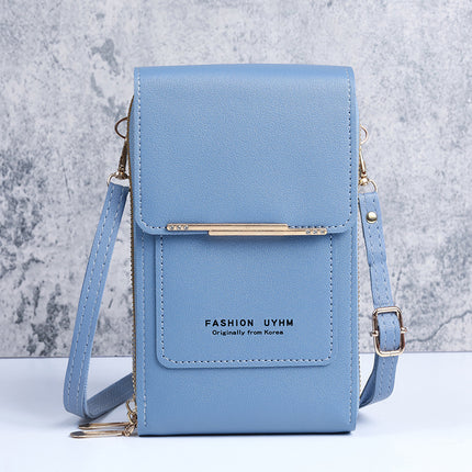 Factory wholesale new touch screen mobile phone bag women's versatile Korean style shoulder messenger bag large capacity coin purse