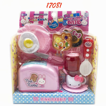 One-word pink rabbit kitchen refrigerator cake dessert shop girl simulation play house toys wholesale mini notebook