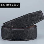 3.8 black/black (double-sided litchi pattern car white line) / 105cm