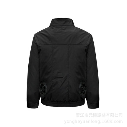 Cross-Border Summer Cooling Air-Conditioning Clothing with Fan Refrigeration Workwear Outdoor Heatstroke Prevention Fan Clothing Men's Labor Protection Clothing Work Clothes