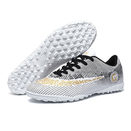 Cross-Border Export Low-Top Football Shoes C-Standard Long Broken Spike Game Shoes Professional Student Youth and Kidsren Training Shoes