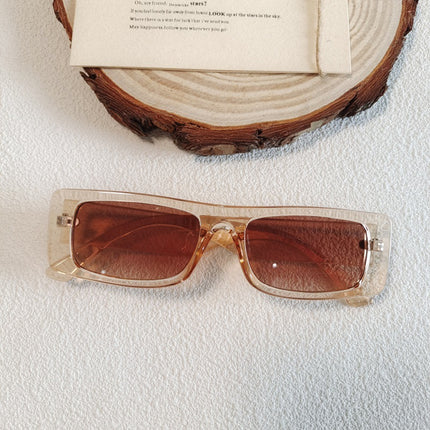 Champagne Color Sunglasses UV-resistant Sunglasses 2025 New Cross-border Trendy Men's and Women's Sunglasses