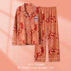 S jingle cat cardigan long set / M