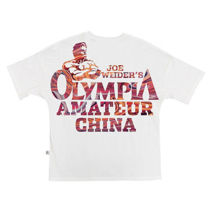 Men's Loose-Fitting Trendy Sports Short-Sleeve T-Shirt, Summer Pure Cotton Short-Sleeve Gym Running Training Shirt