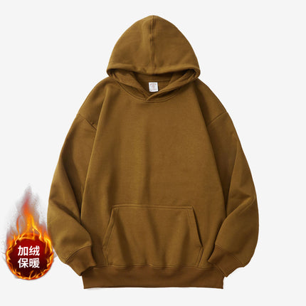 2025 New Autumn and Winter Oversize Hooded Sweatshirt Custom-Made with Fleece and Thickened, Loose and Lazy Style Autumn Hoodie Jacket