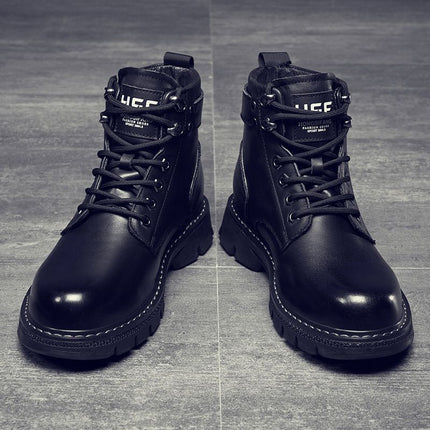 Martin boots men's autumn men's shoes 2023 new men's boots Korean high-top shoes all-matching work boots casual leather shoes