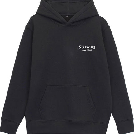 Men's Sweatshirt Hoodie Spring and Autumn Korean Fashionable Loose Letter Printed Pullover Long-sleeved T-shirt Top Trendy Men's