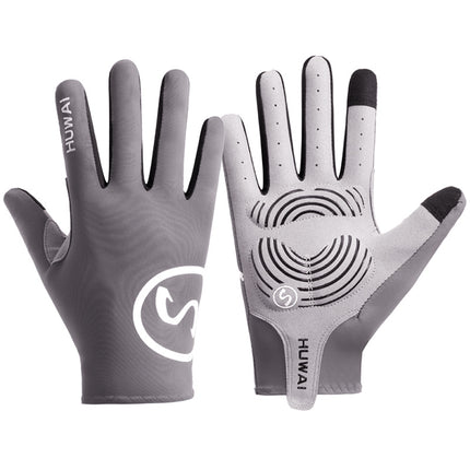 Cycling Gloves Men's Outdoor Fitness Non-Slip Cushioning Ice Silk Breathable Dynamic Bicycle Export Mountain Bike Gloves A20S