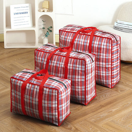 Moving Bag, Tote Bag, Moving Packing Bag, Woven Bag, Luggage Bag, Quilt Large Bag, Student Dormitory Storage Organizer