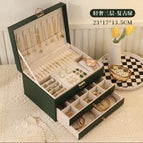 Light luxury drawer model-retro green [three layers] 2024 new style